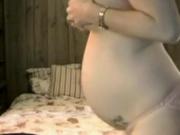 Pregnant wife humiliates her husband on webcam