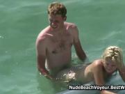 Kama Sutra At Nude Beach Couples Fucks In Sea Spycam