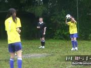 Japanese Girl Soccer Player Pays With Toy By Referees