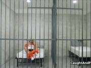 Hot blond convict fucked in jail
