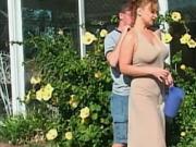 Curvy redhead MILF's pussy is munched on before fuck