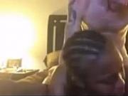 Sexy Black Chick Fucks White Boyfriend
