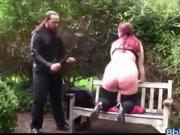 Outdoor BBW Spanking