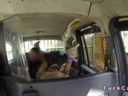 Cab driver fucks huge tits pornstar on security cams