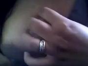 Bored Desi chubby on webcam plays with her boobie