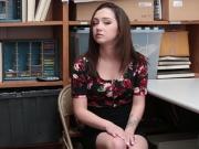 Hot teen gave her thing to bad policeman with big cock