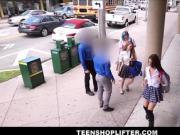 Petite Blonde Teen Using Counterfeit Money Fucked By Officer
