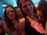 Foxy chicks get completely insane and nude at hardcore party