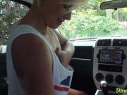 Stranded teen pussyfucked doggystyle in pov