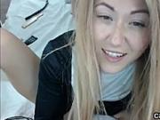 Kinky Blonde Teen Toying