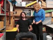Frustrated MILF LP officer orders a suspect to fuck her