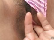 Horny guy enjoys Mirais perky tits and trimmed little pink sl