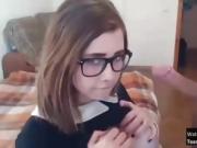 Teen With Huge Tits Fucks and Gives a Blowjob