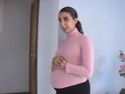 Two pregnant babes seduced into taking long schlongs