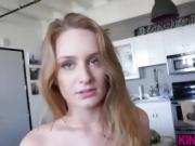 Sexy stepsister teen fucked by her blackmailing stepbrother