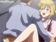 Hot Busty Anime Young Blonde Fucked Hard in Bathroom