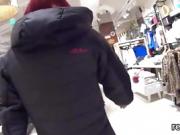 Glamorous czech cutie is tempted in the supermarket and rode