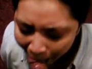 Asian maid made to suck her boss boner