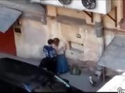 OmaFotzE Amateur Grandma Sex in the Back Alleyway