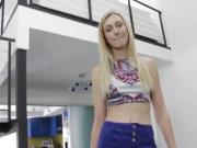 Alexa Grace her big step brother bust a nut