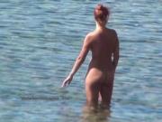 Real nude people on the nature video compilation
