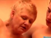 Granny can nevertheless suck some cock