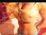 NAVEL - Disha Poovay fluffy milky navel tickling, licking, fi