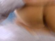 Teen beauty fucked from behind by old man