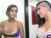 Hot chicks gives the director a deep throat blowjob
