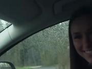 Brooke Lee fucks a stranger in the car