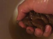 Playing with poop