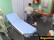 Euro nurse pussyfucked by doctor in office