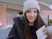 Nasty Italian schoolgirl fucks outdoor