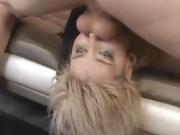 Tattooed Up Blonde Ada Bomb Getting Her Face Wrecked