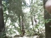 Busty mamacita gets fucked outdoors by horny hubby