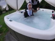 Two Naughty Nuns Get Wet In The Hot Tub!