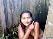 nineteen girl taking shower