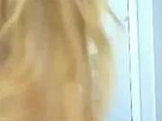 HOT BLOND CURVY GIRL STRIP - PAWG
