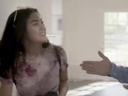 Stepdaughter wets herself when lectured by stepdad