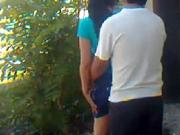 Uzbek young couple outdoor - Khwarezm