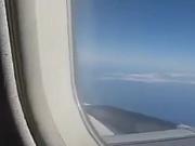 Spanish couple crazy handjob in a plane amazing