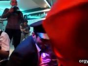 Fervid idols give a blowjob and enjoy shagging and group sex