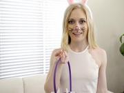 Bunny stepsister teen found my big cock in her mouth