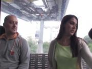 Valentina Nappi getting fucked on a cable car