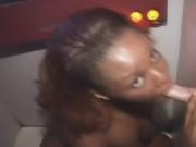 Black Amateur Sucking White Dick And Cumshot Through Hole