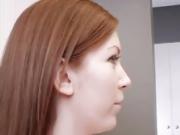 Shy german teen Janine fucking an older guy