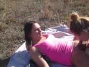 Outdoor Blowjob & Anal Sex With Cum Swapping & Eating
