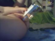 amateur teen webcam bottle show off