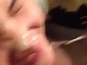 Compilation of cute girlfriends taking loads of cum