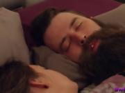 Bearded stud and his girlfriend comes for an orgy